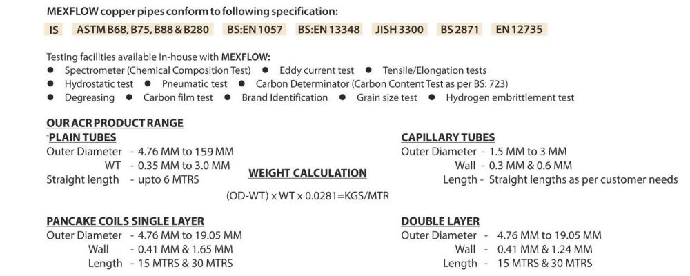 mehta tubes limited mexflow